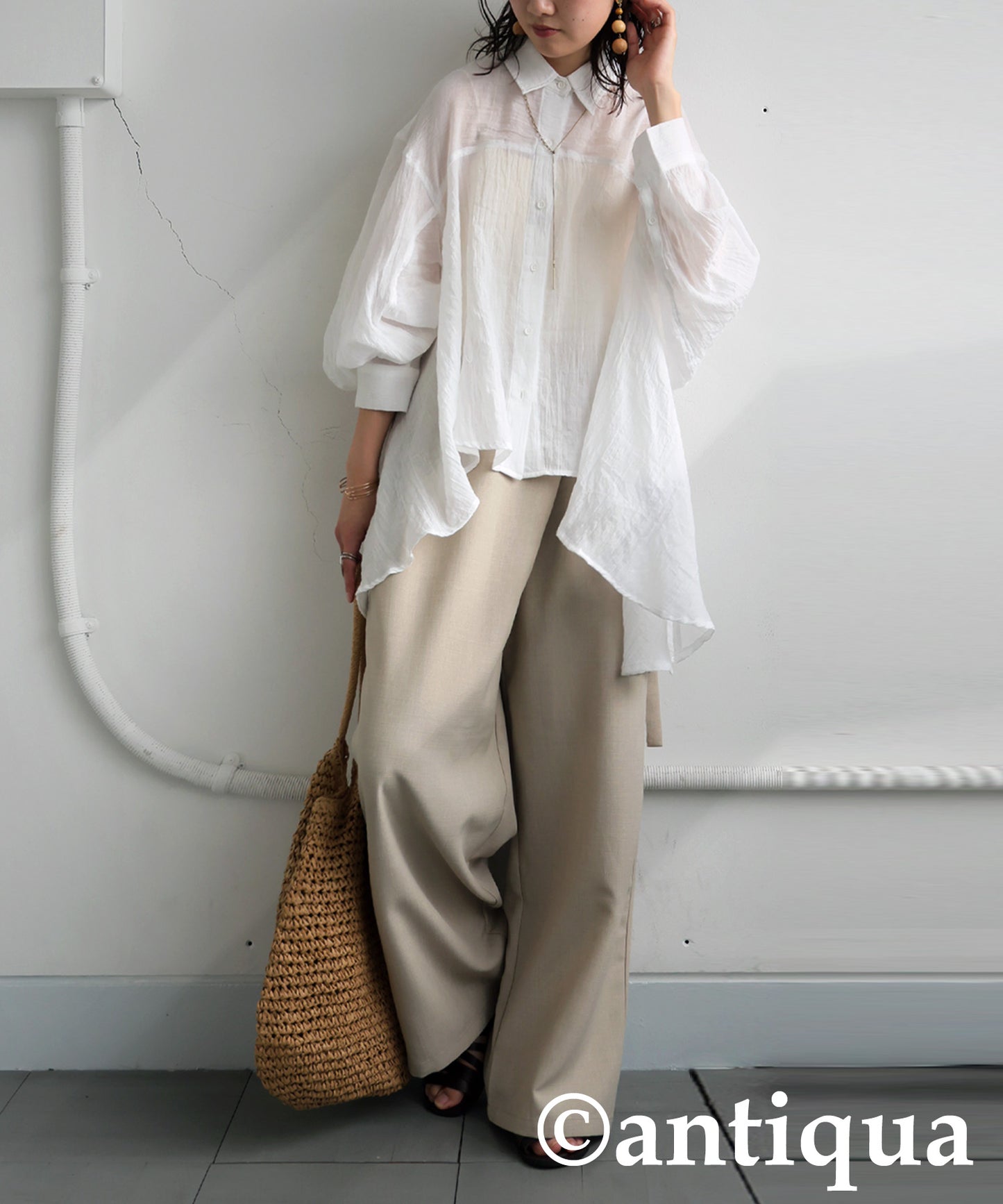 Ladies Fluffy Gauze Shirt