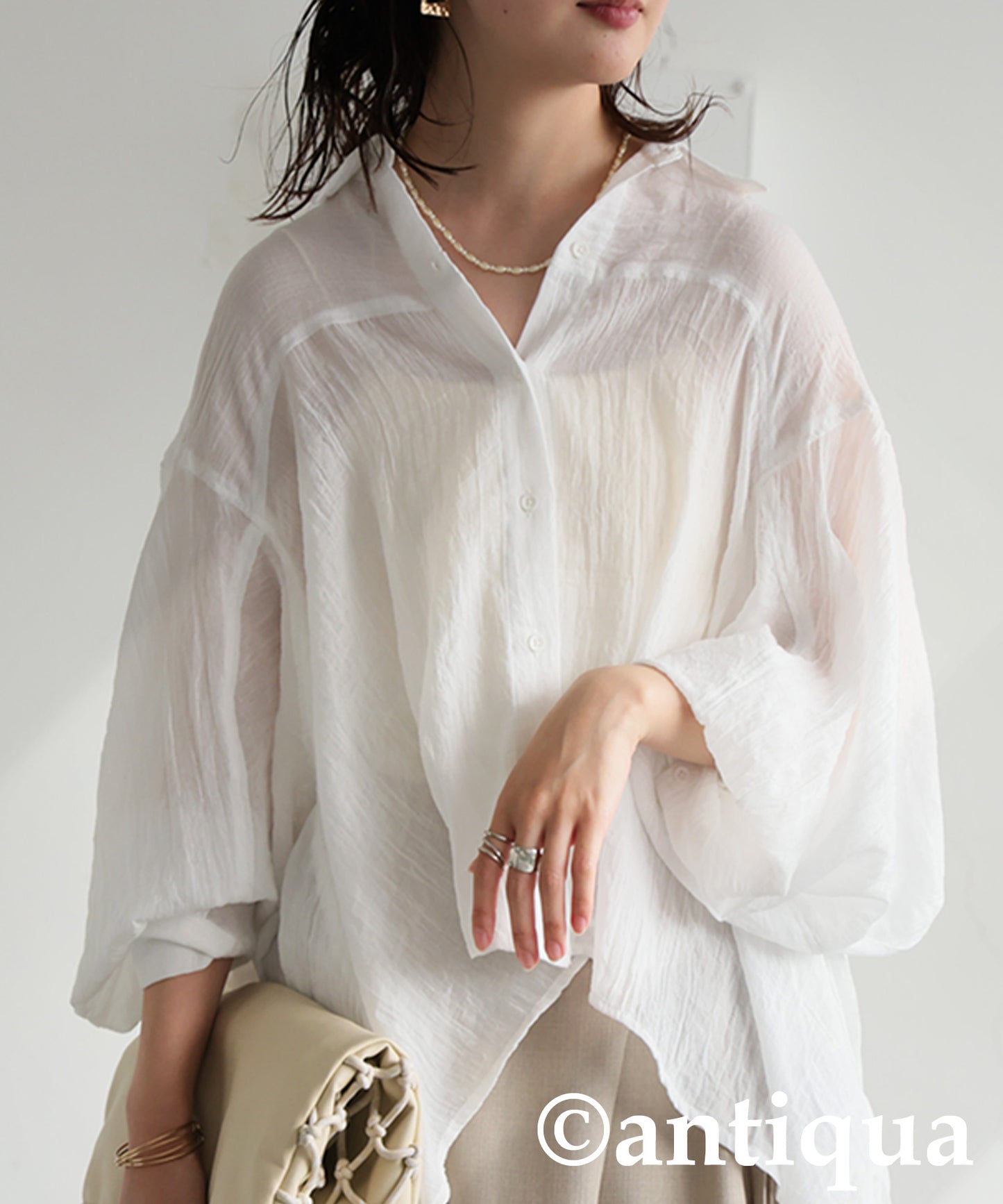 Ladies Fluffy Gauze Shirt