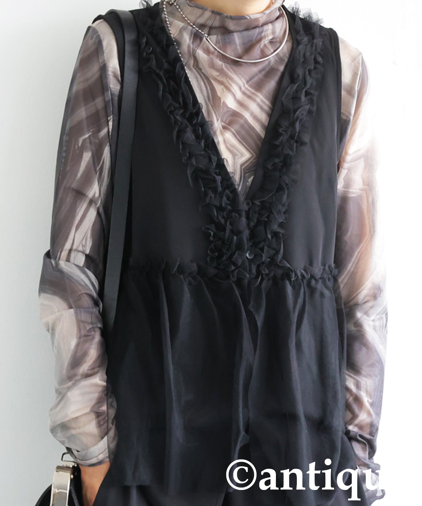 Tulle Frill Vest Ladies