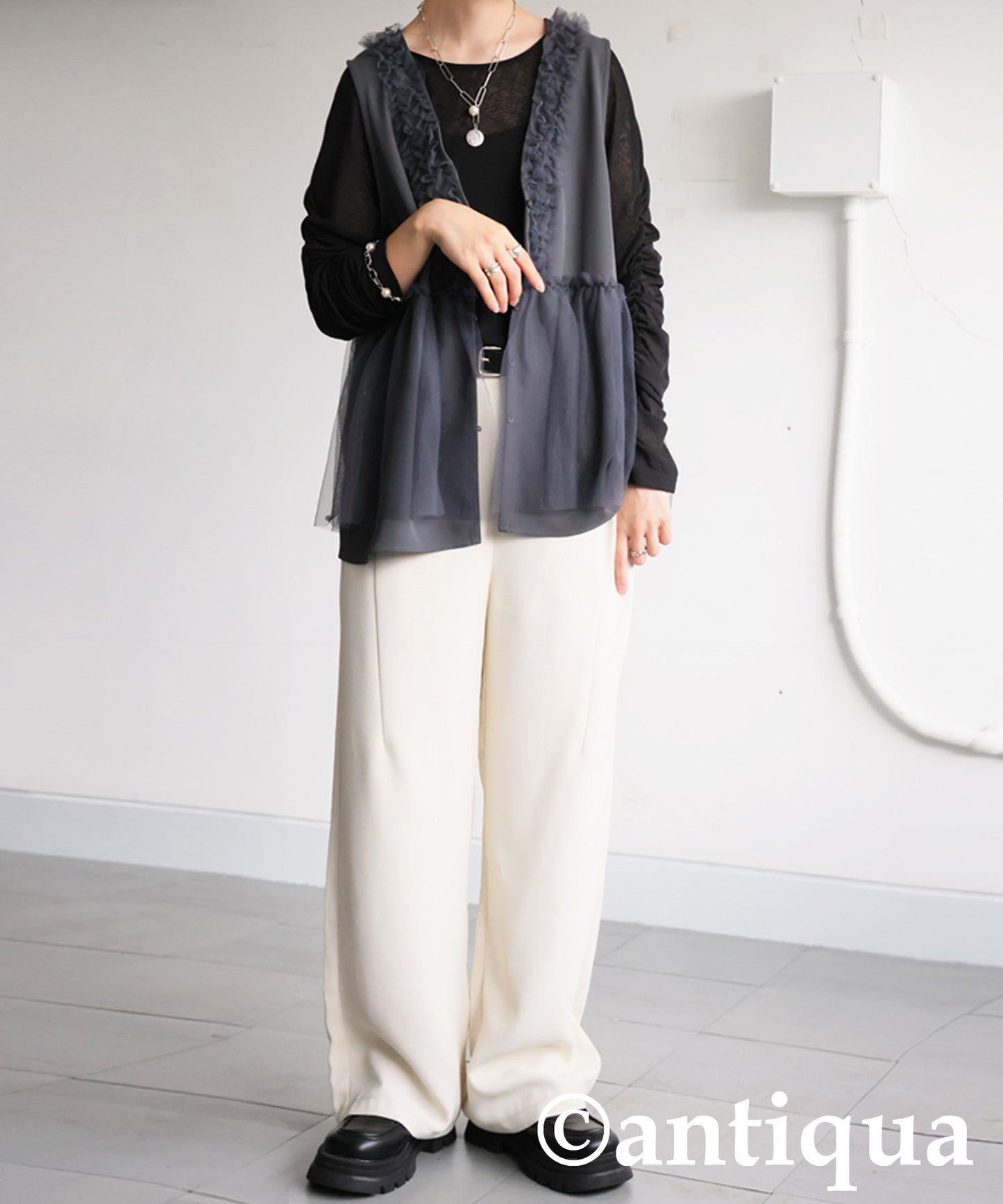 Tulle Frill Vest Ladies