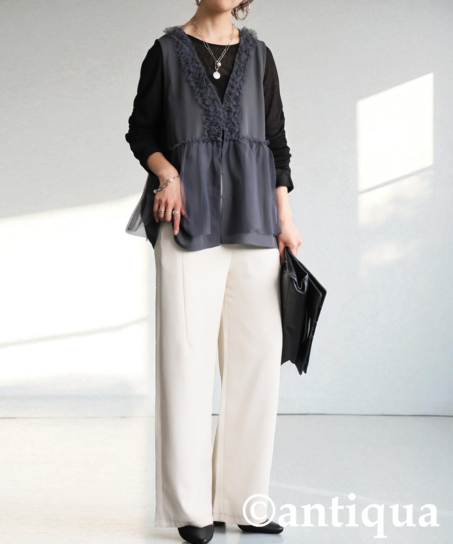 Tulle Frill Vest Ladies