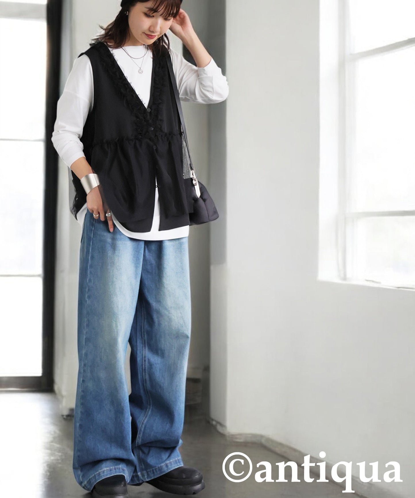 Tulle Frill Vest Ladies