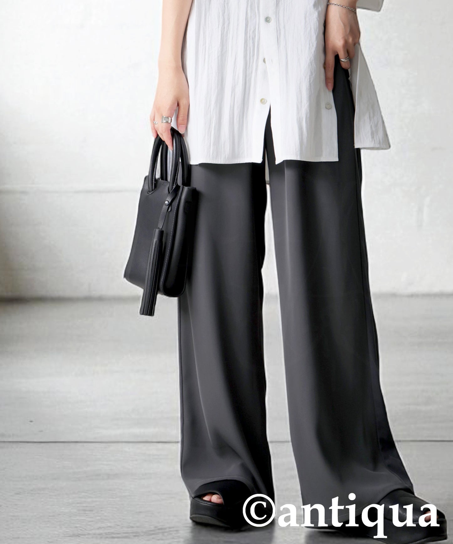 Side Tulle Switching Pants Ladies