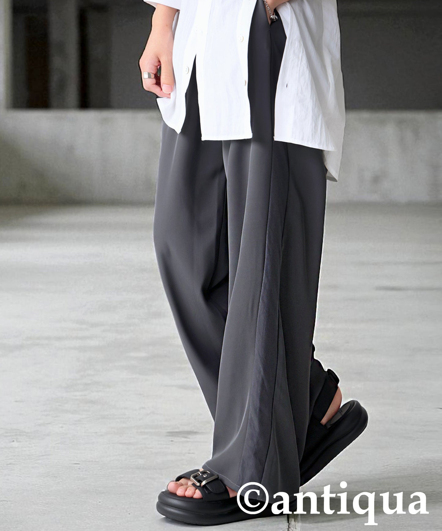 Side Tulle Switching Pants Ladies