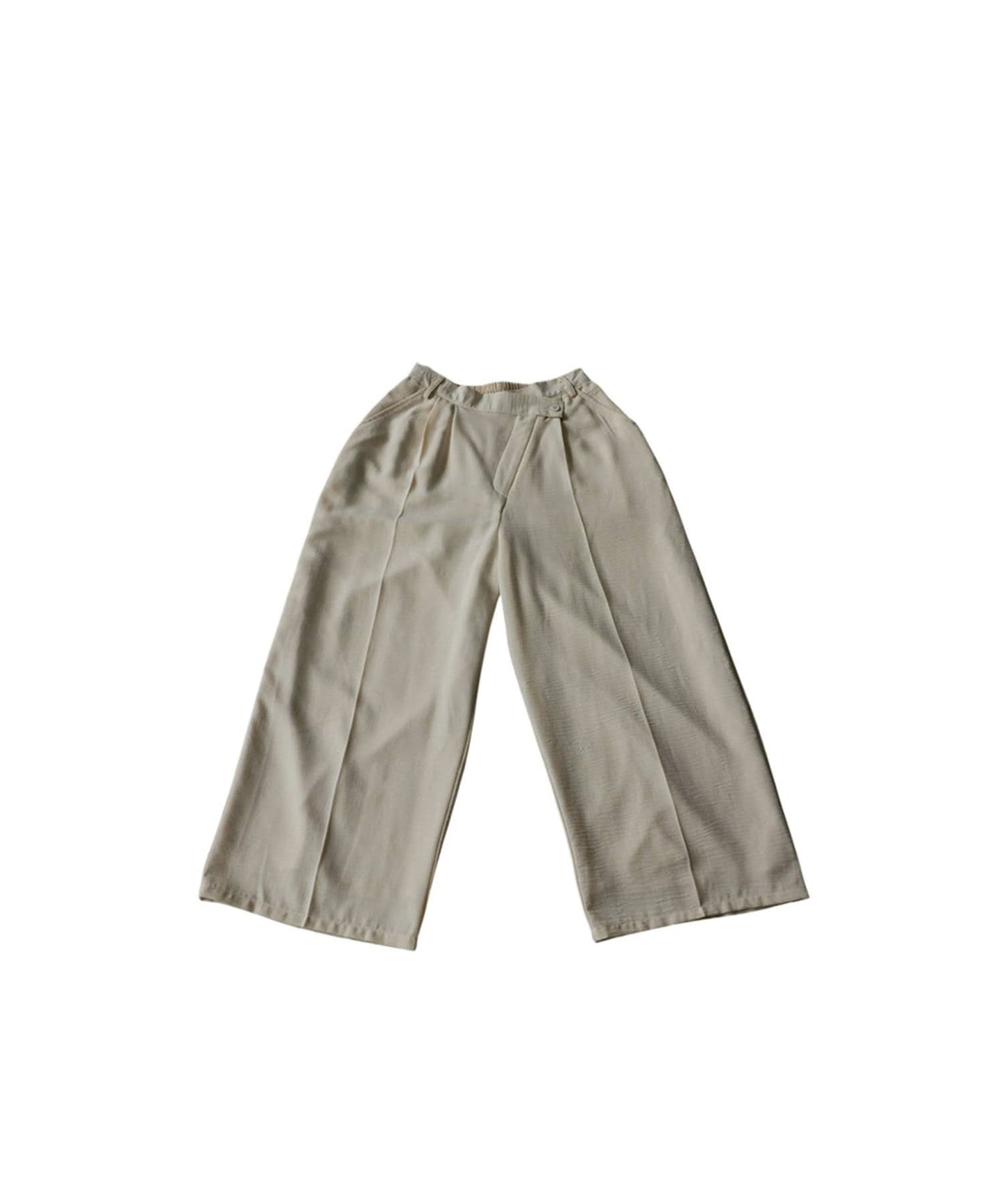 Linen-Like Wide-Leg Pants Ladies