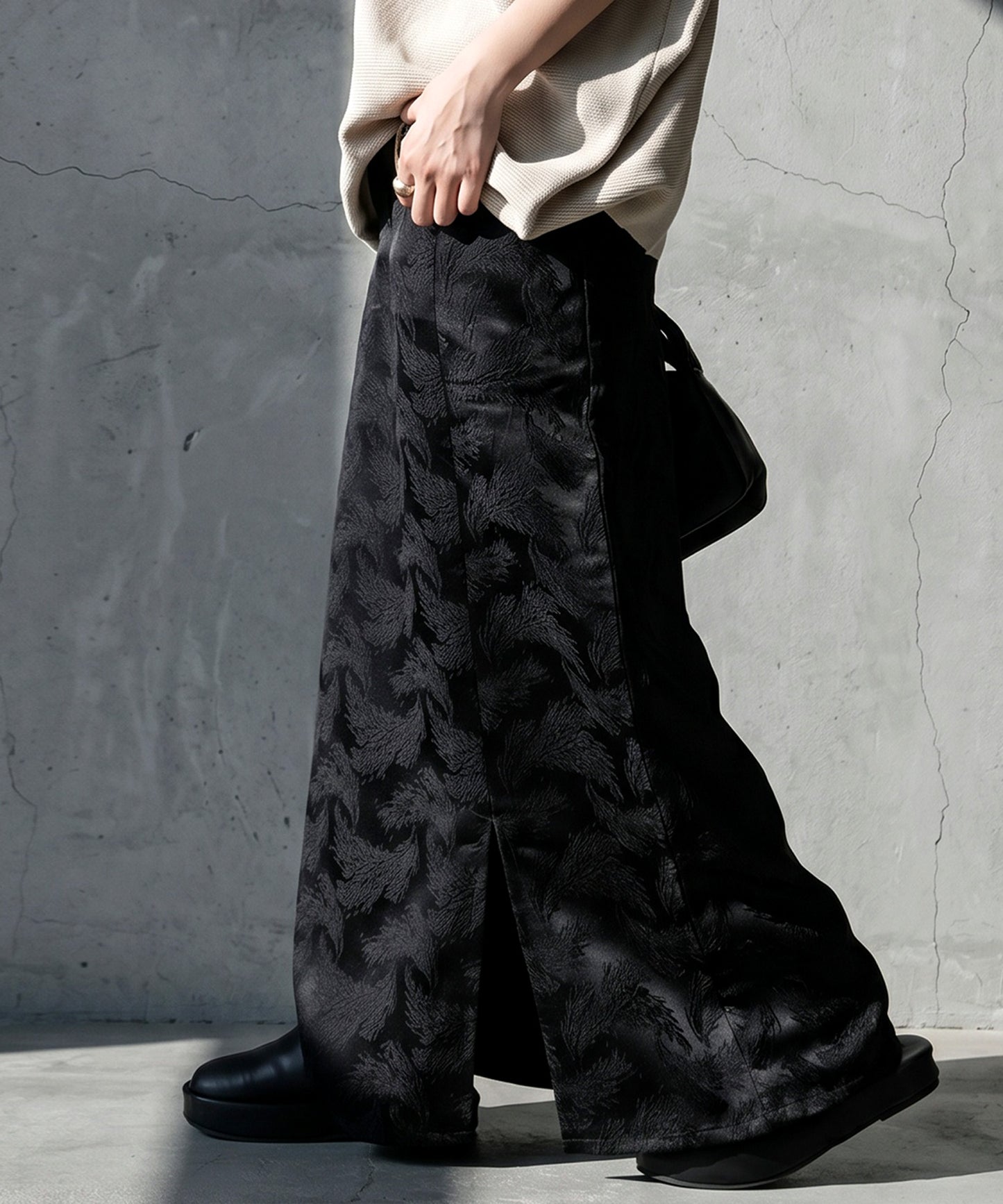 Jacquard A-Line Long Skirt Ladies