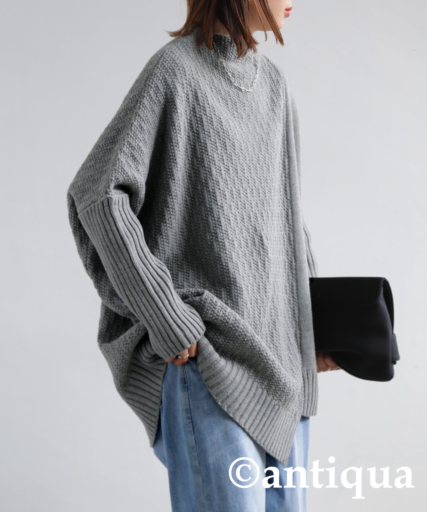 Asymmetric Design Knit Ladies