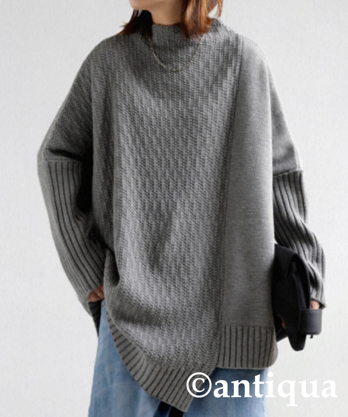 Asymmetric Design Knit Ladies