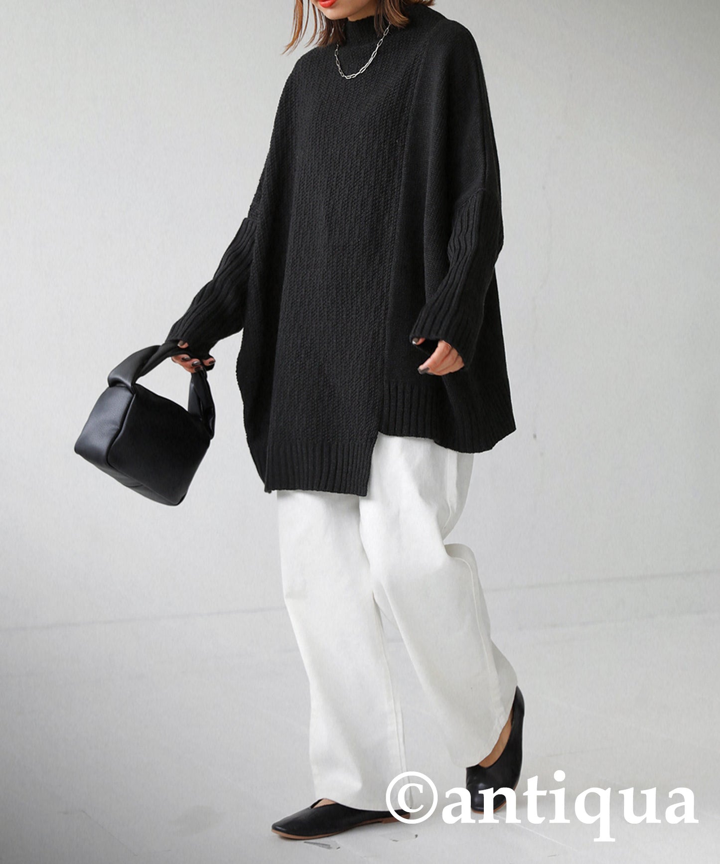 Asymmetric Design Knit Ladies