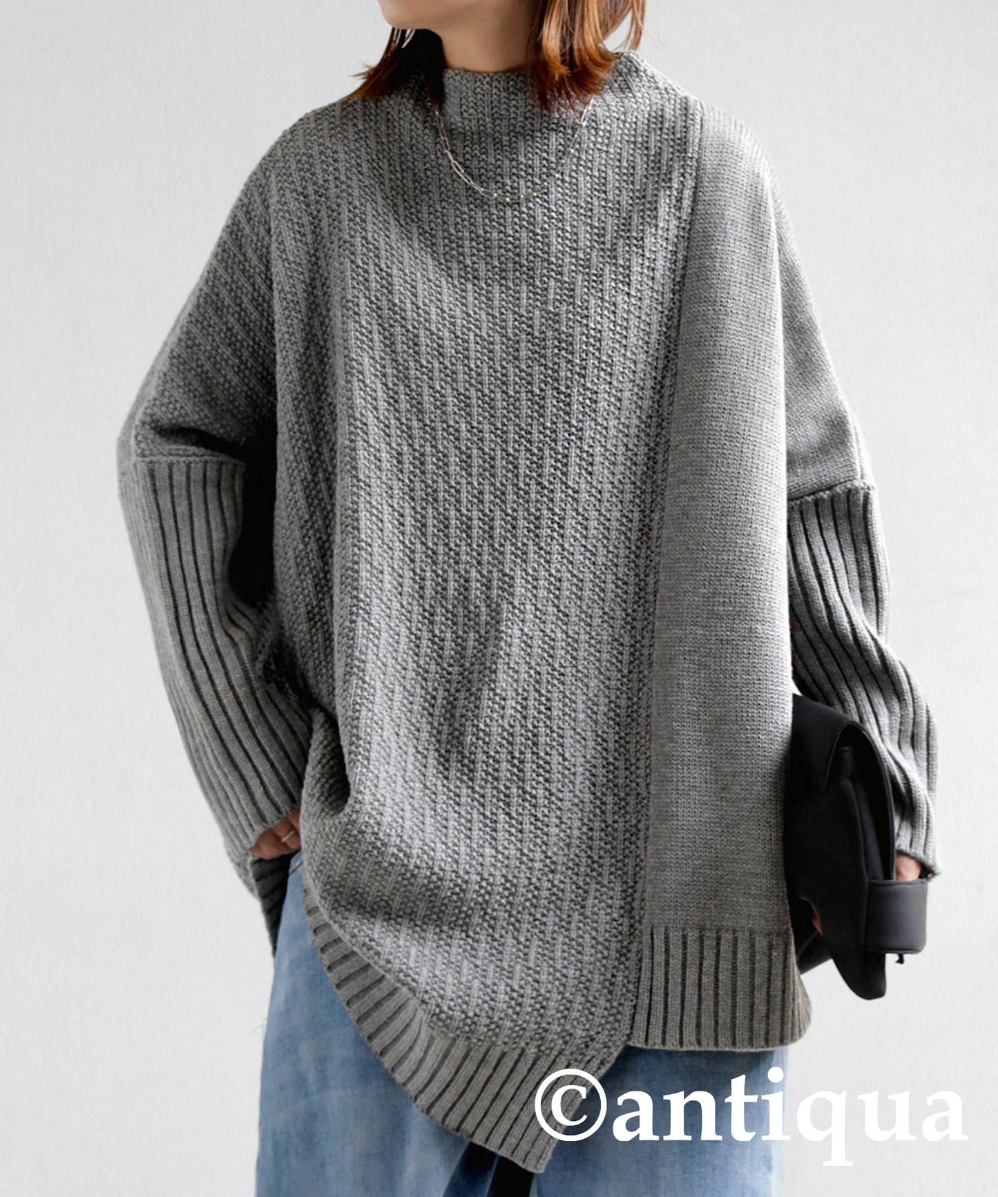 Asymmetric Design Knit Ladies