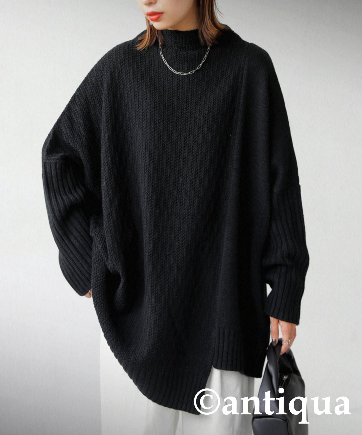 Asymmetric Design Knit Ladies