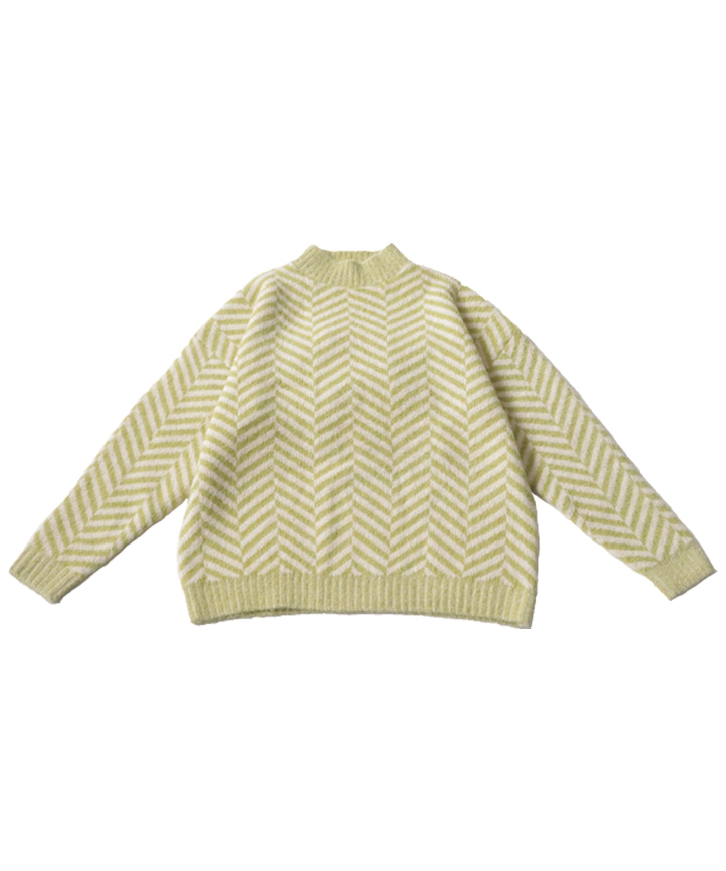 Herringbone pattern knit Ladies