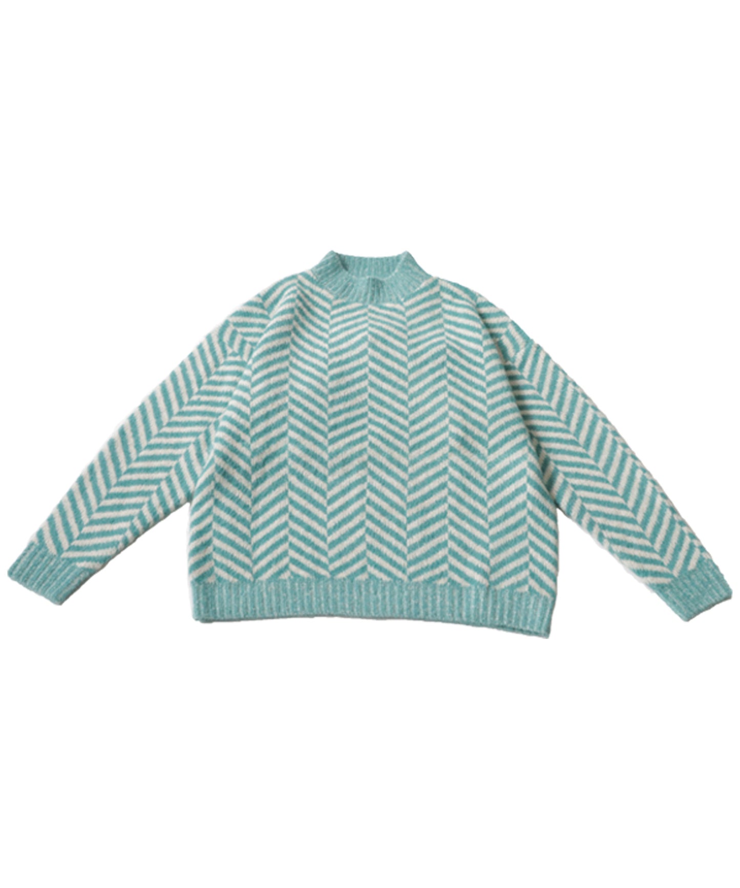 Herringbone pattern knit Ladies