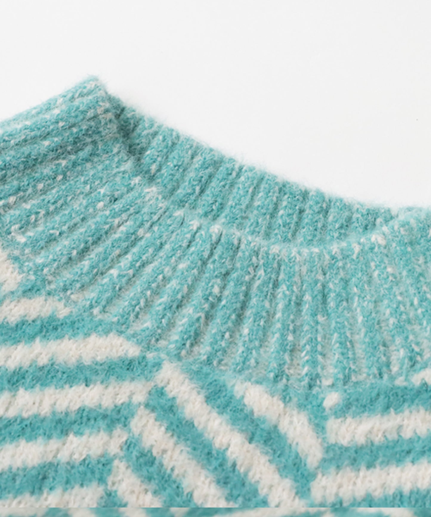 Herringbone pattern knit Ladies