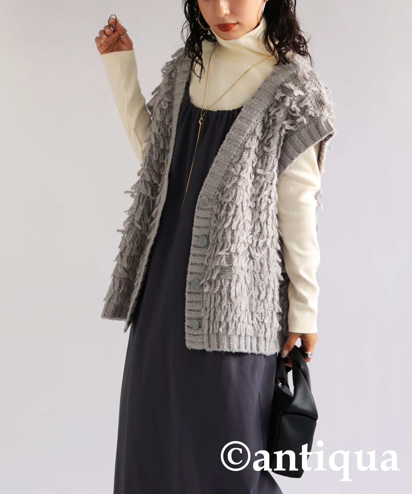 Loop Knit Vest Ladies