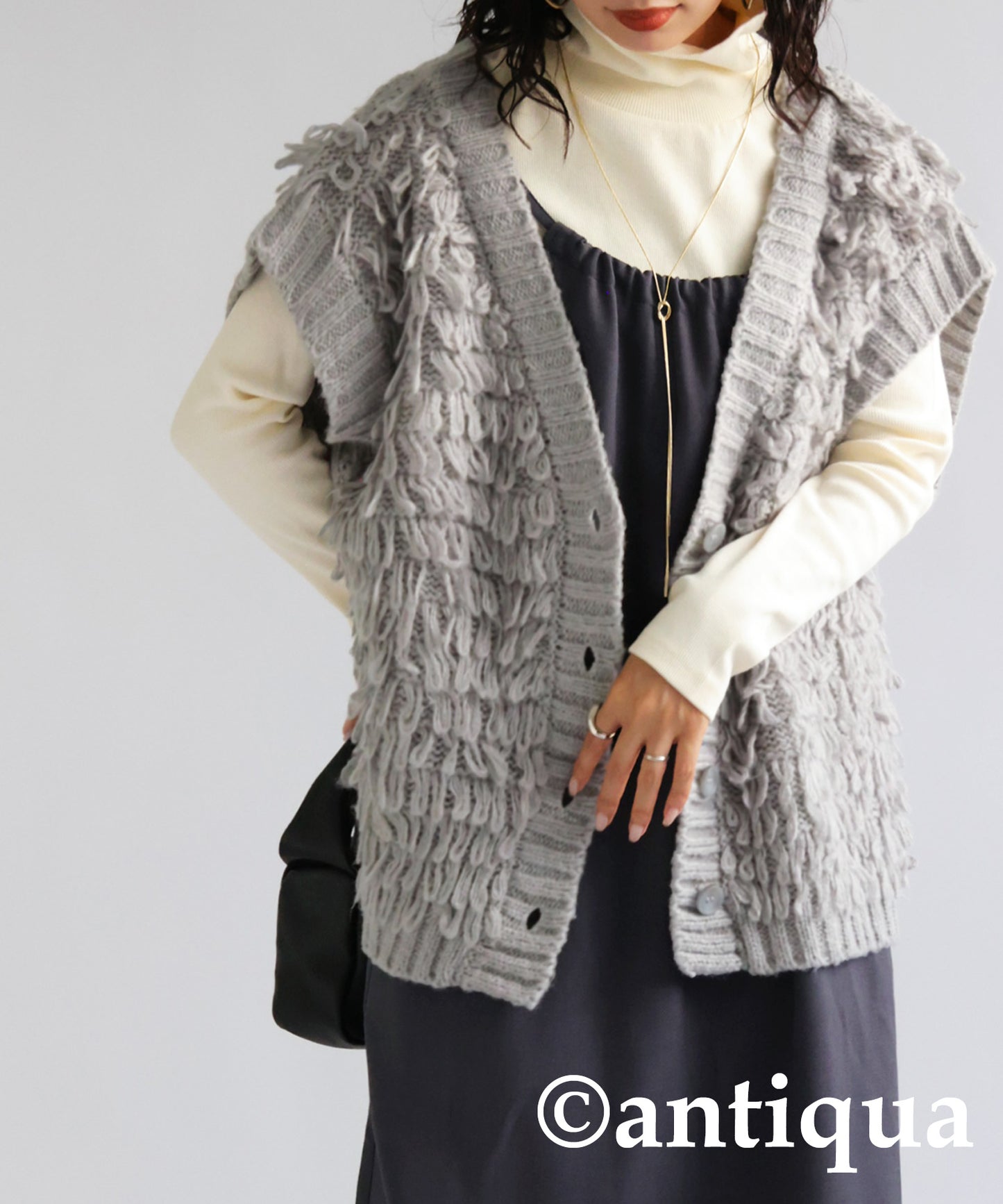 Loop Knit Vest Ladies