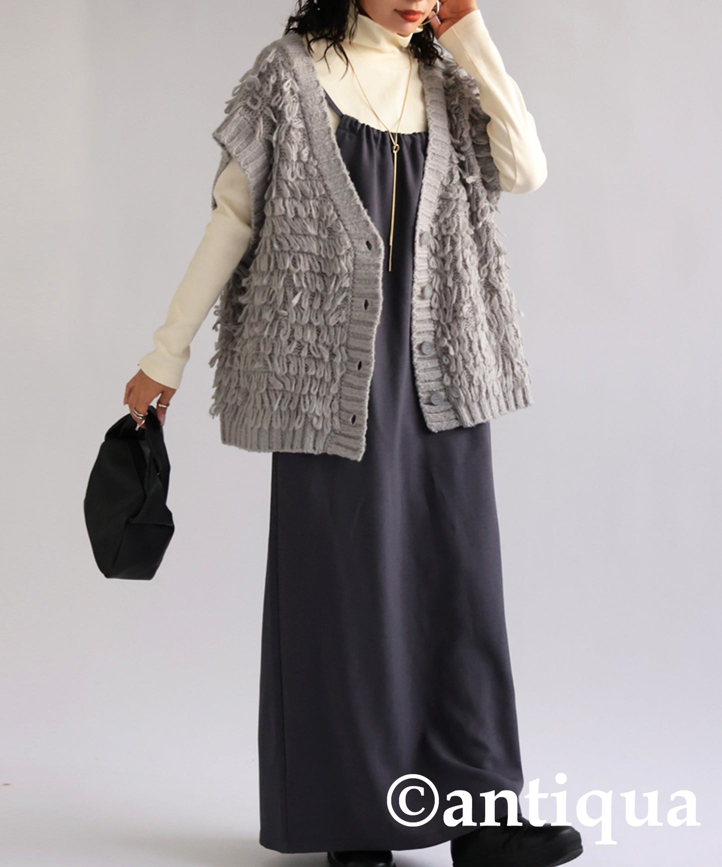 Loop Knit Vest Ladies