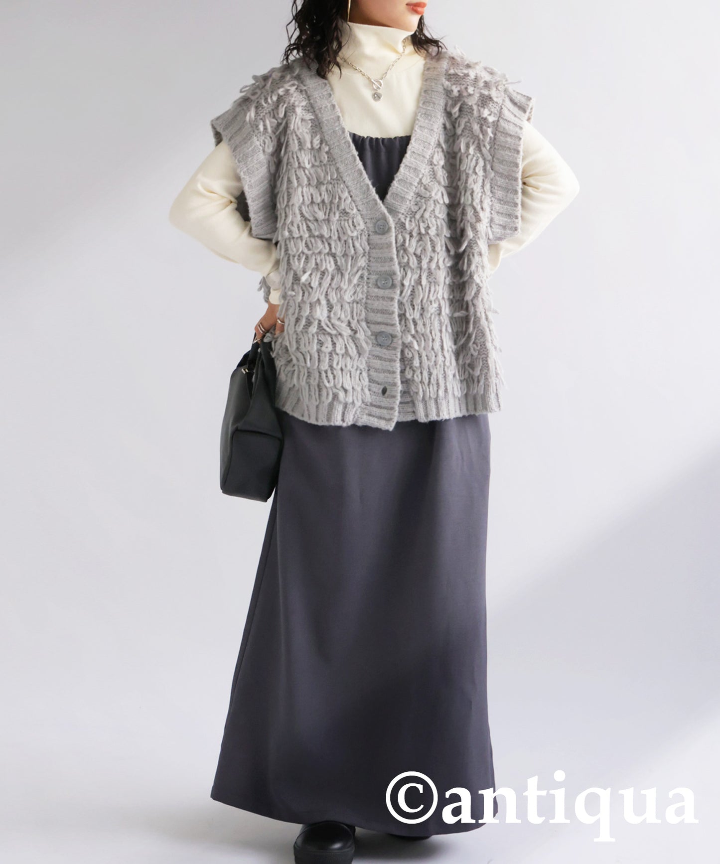 Loop Knit Vest Ladies