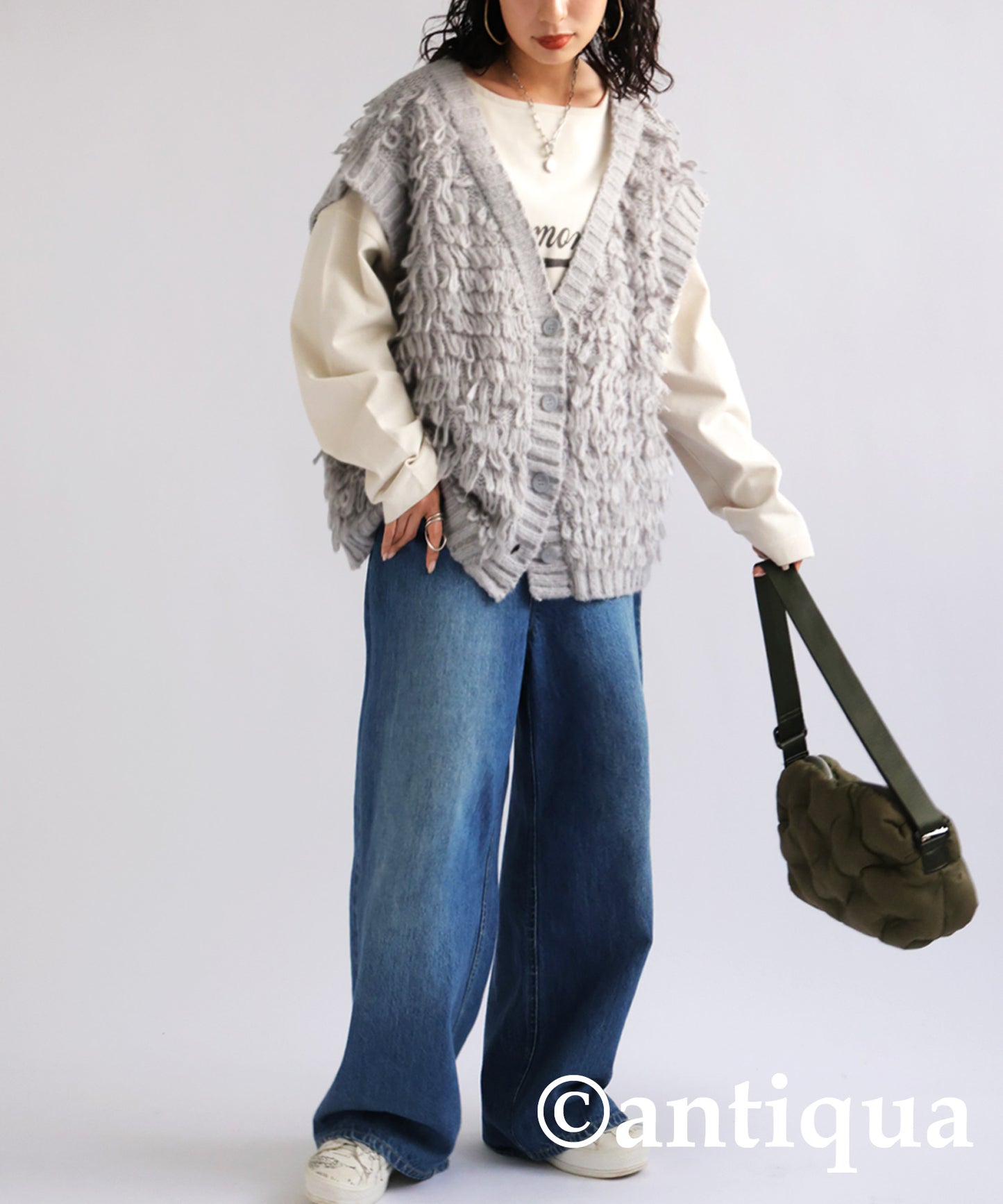 Loop Knit Vest Ladies