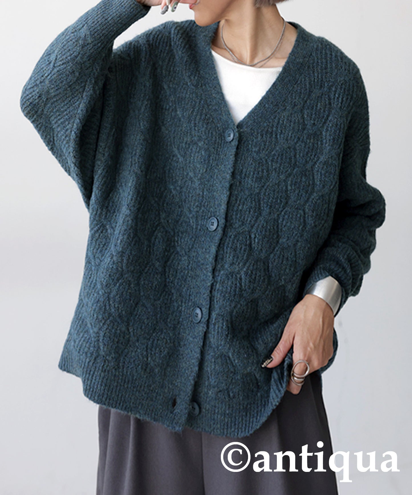 Cable Knit Cardigan Ladies