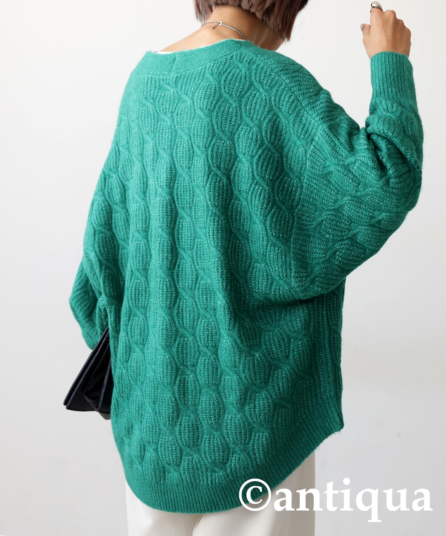 Cable Knit Cardigan Ladies