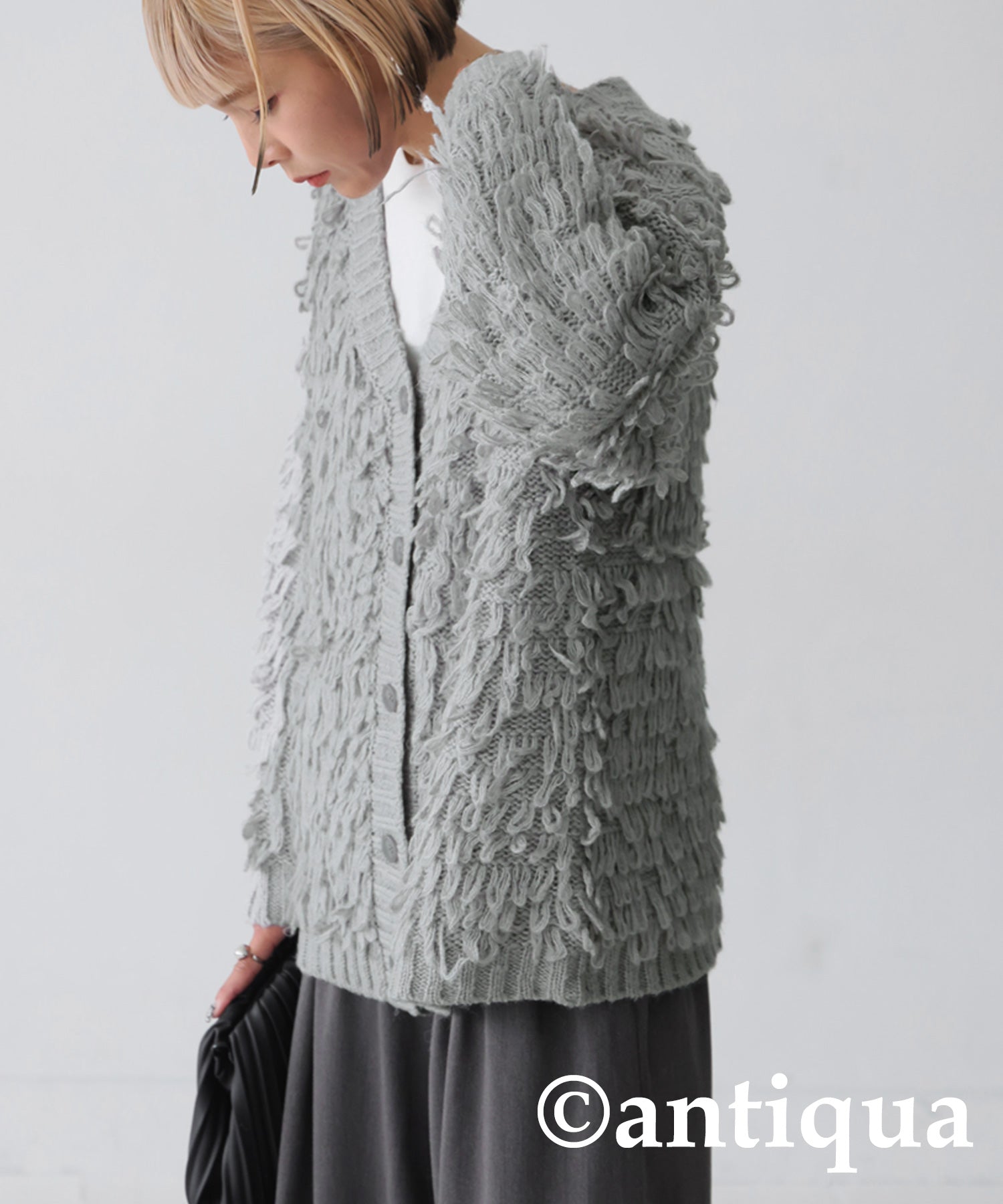 Loop Knit Cardigan Ladies