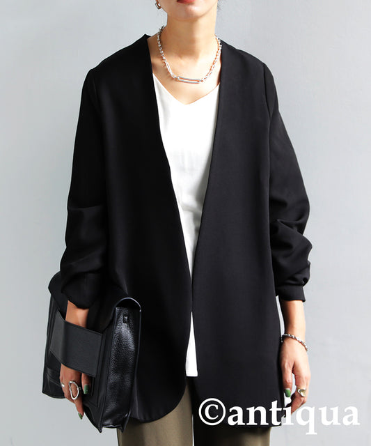 Ladies collarless jacket