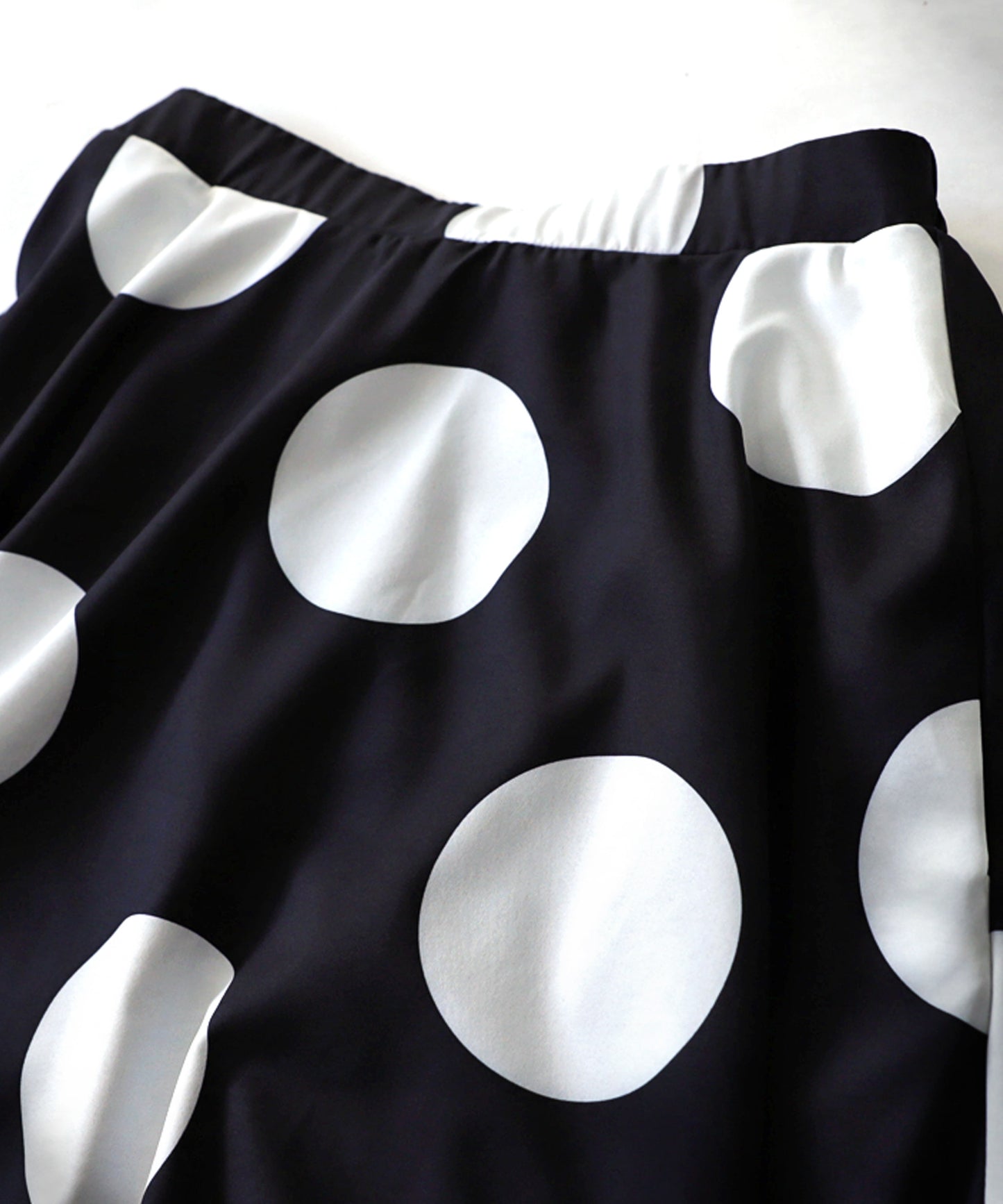 Dot pattern flare skirt Ladies