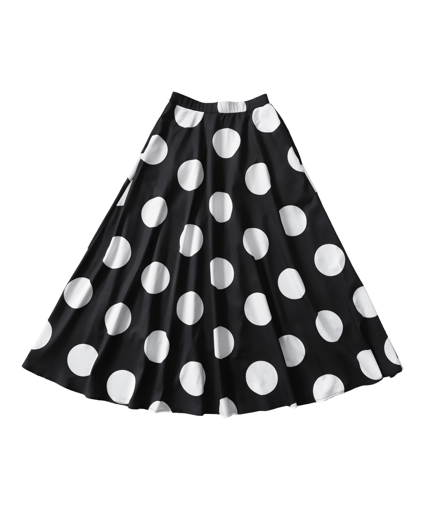 Dot pattern flare skirt Ladies