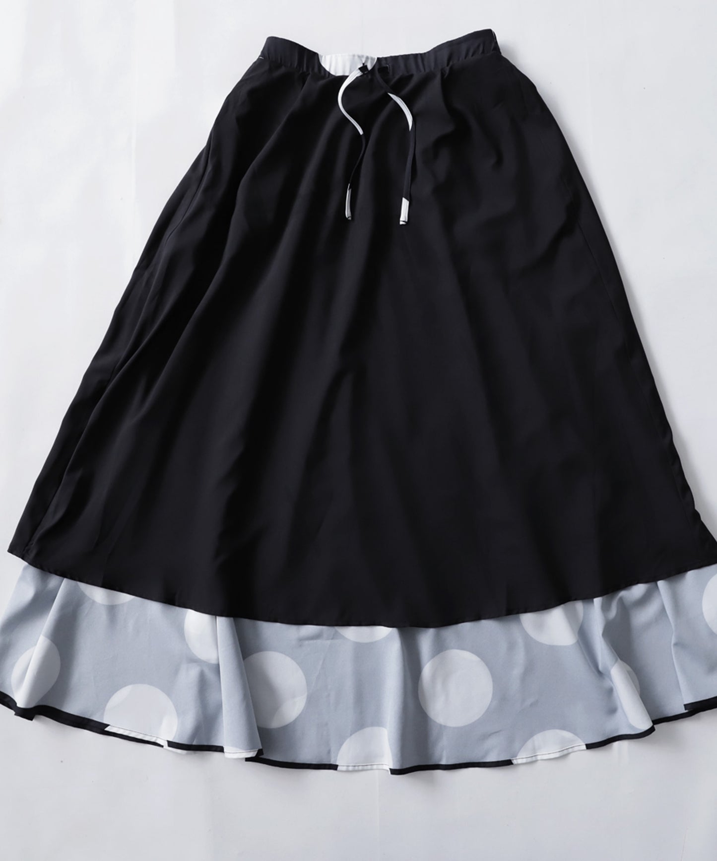 Dot pattern flare skirt Ladies