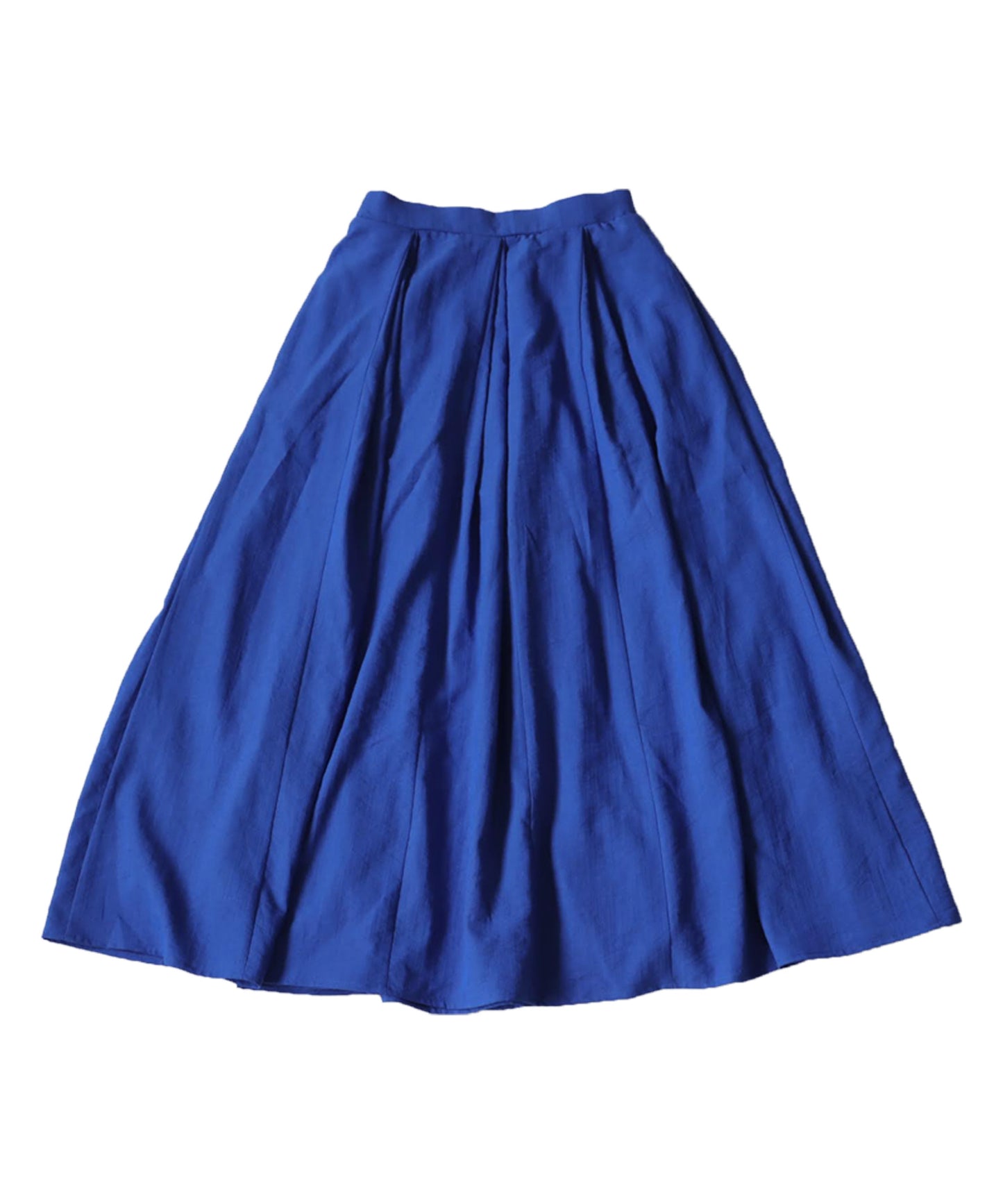 Linen-Like Tuck Flare Ladies Skirt