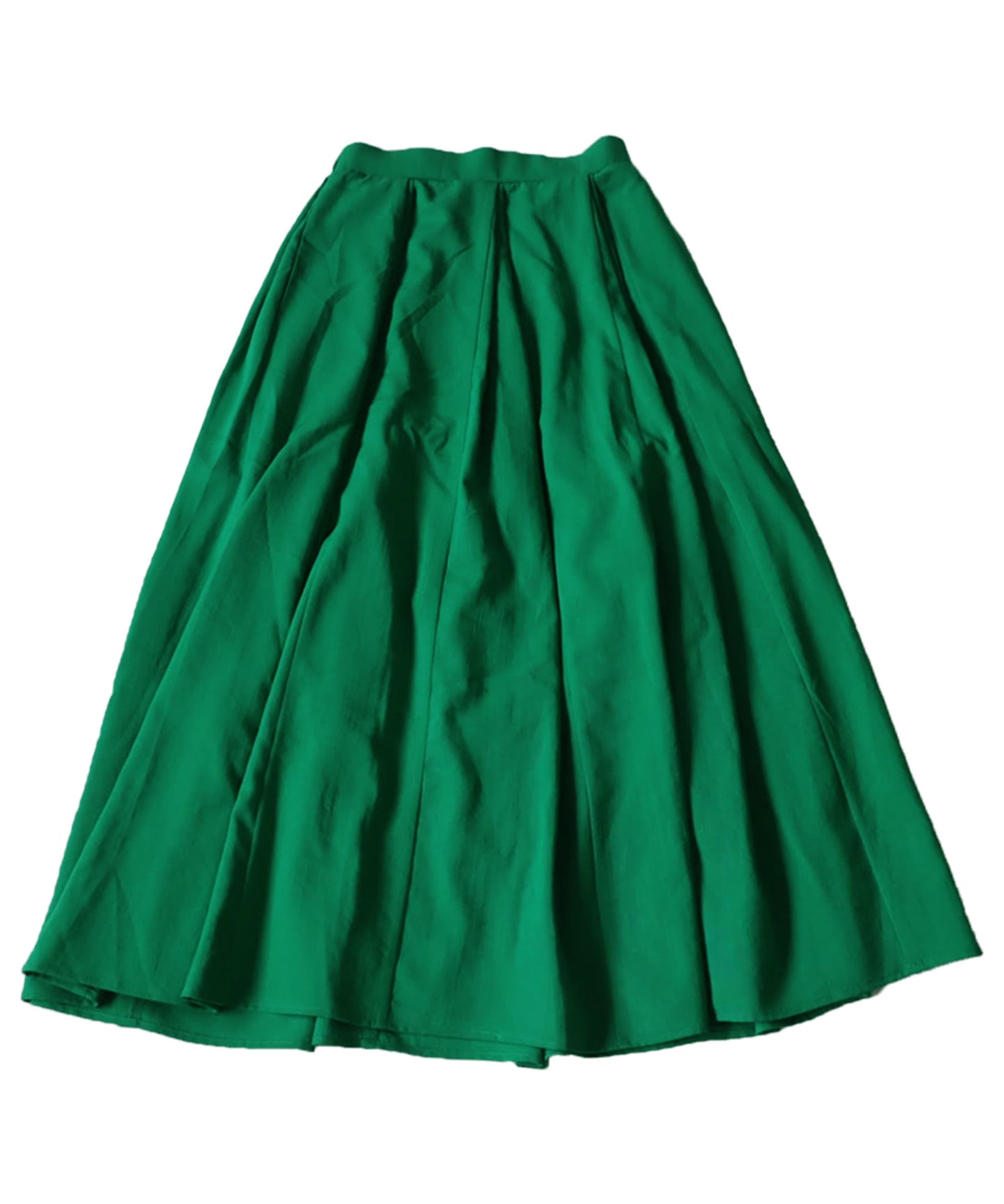 Linen-Like Tuck Flare Ladies Skirt