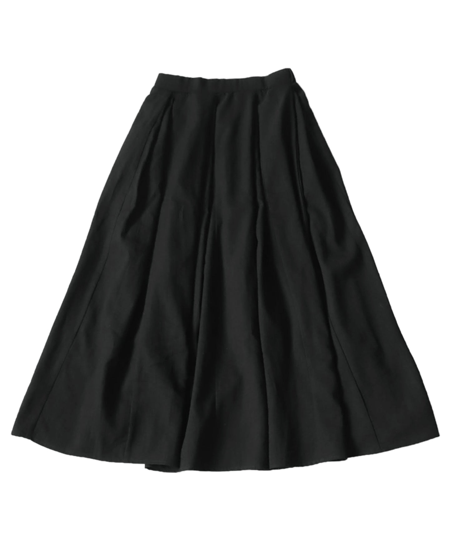 Linen-Like Tuck Flare Ladies Skirt