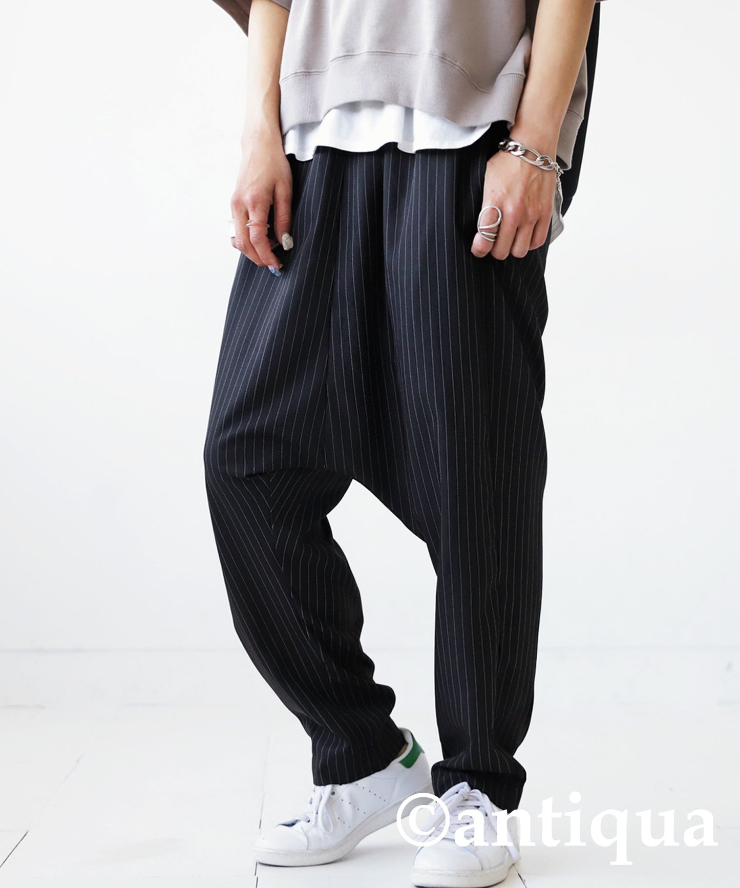 Vertical Striped Ladiess sarouel pants