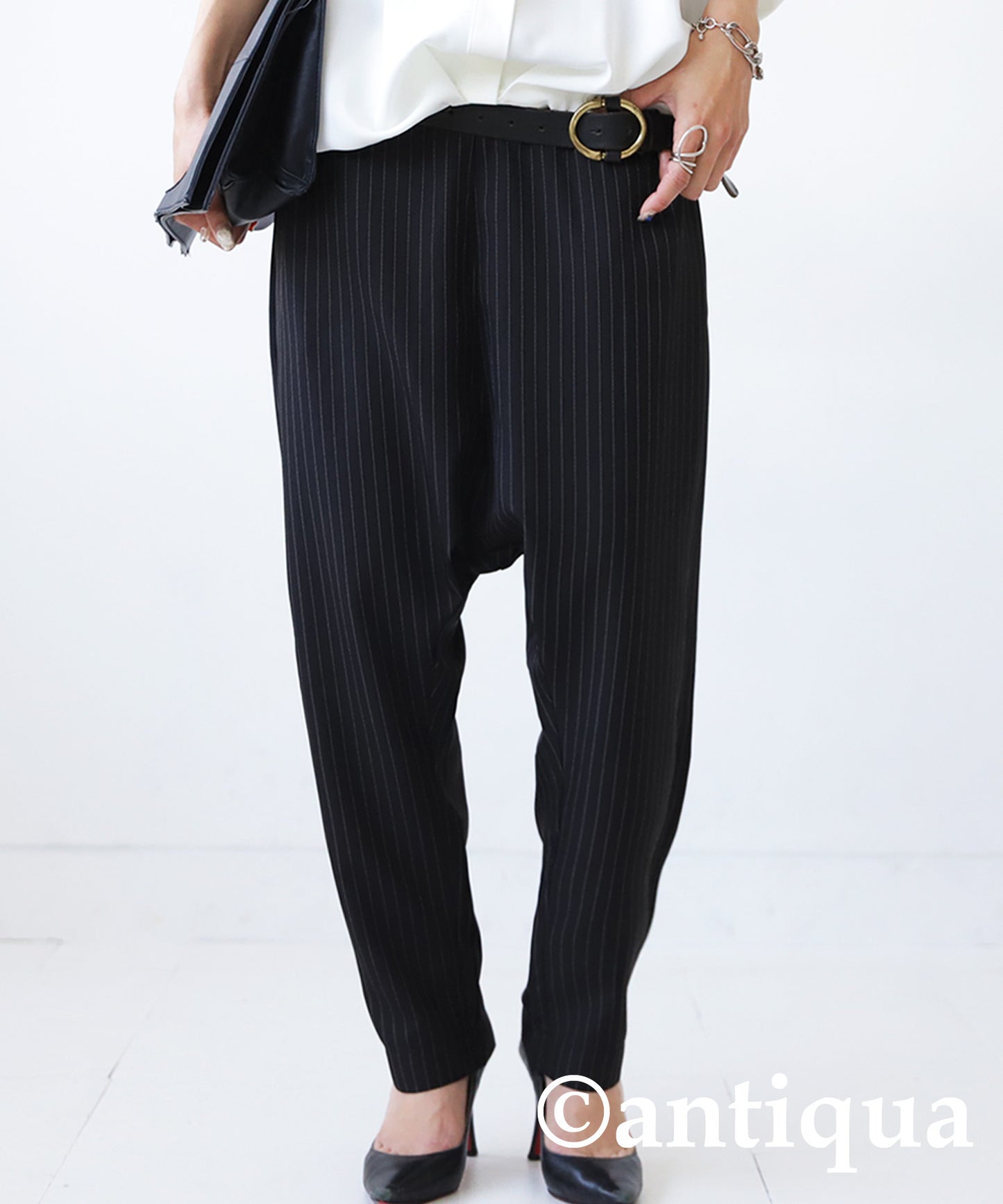 Vertical Striped Ladiess sarouel pants