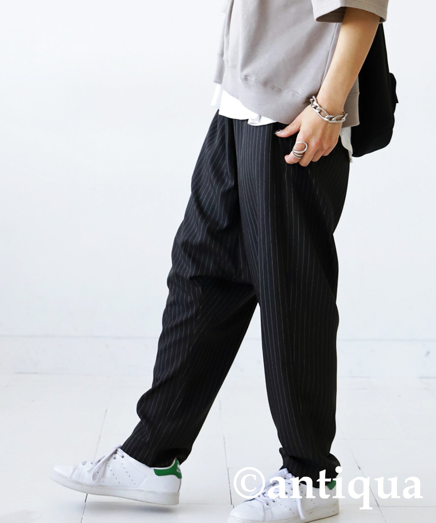 Vertical Striped Ladiess sarouel pants