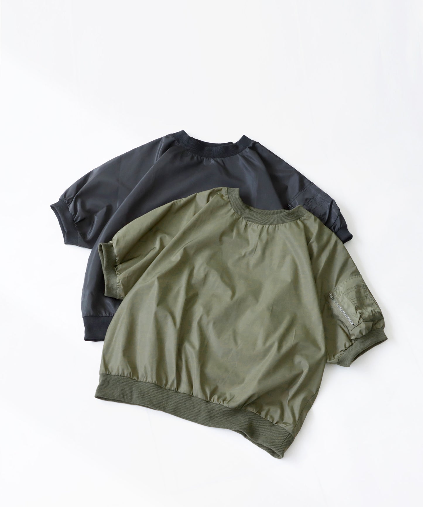 Military MA-1 Dolman sleeve Tops Ladies