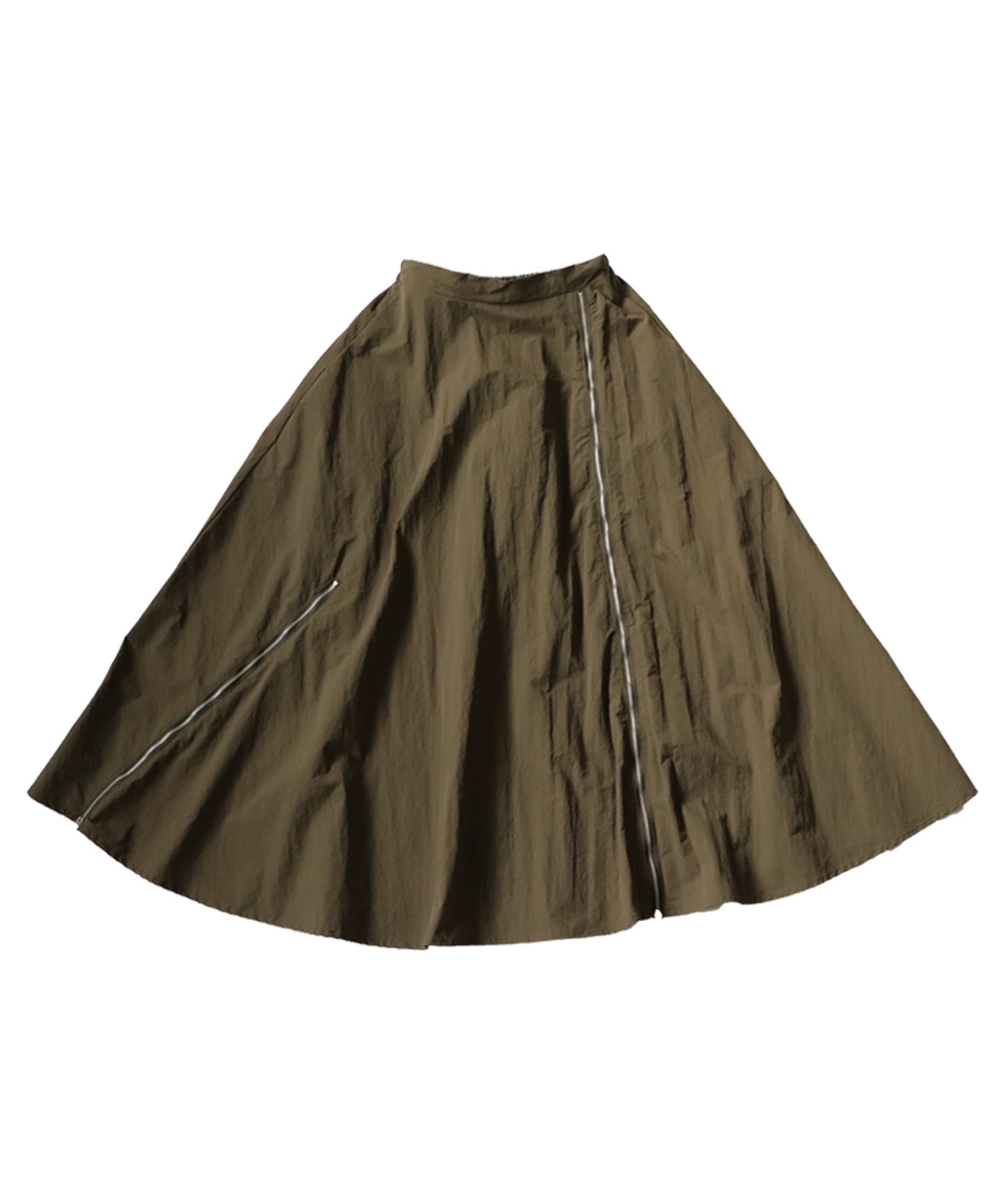 Water -Repellent Flare Zip Skirt Ladies