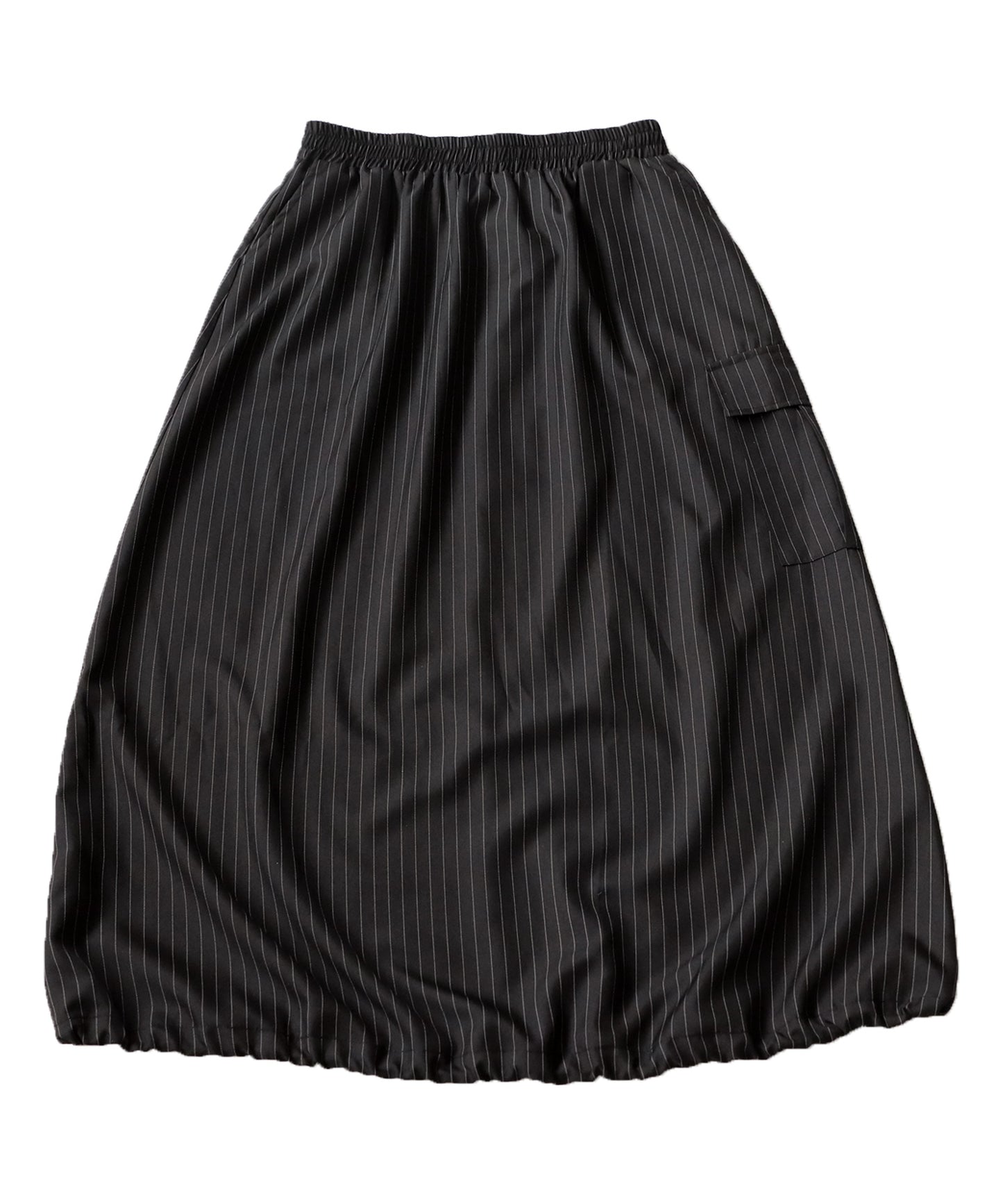 Striped Pattern Cargo Skirt Ladies