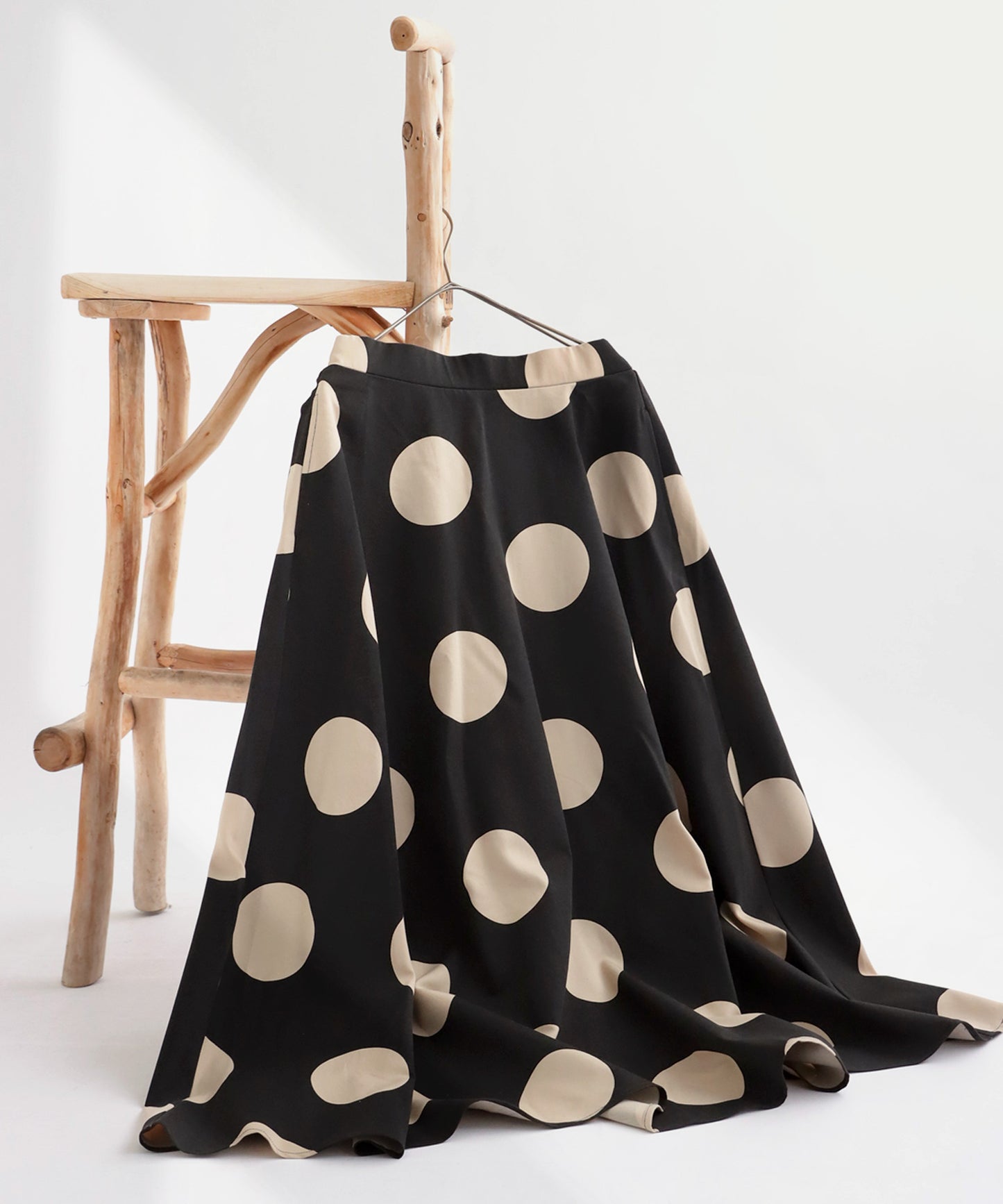 Polka Dots Flare Skirt Ladies