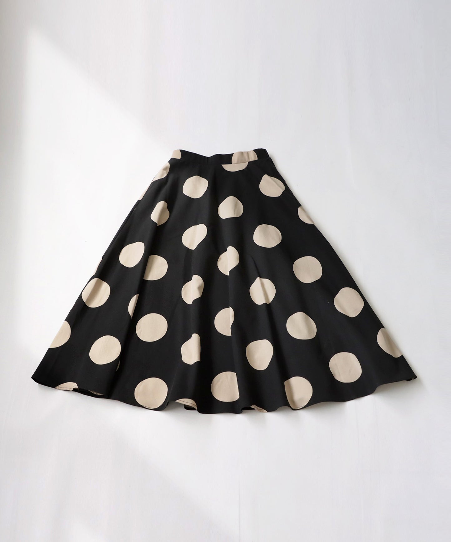 Polka Dots Flare Skirt Ladies