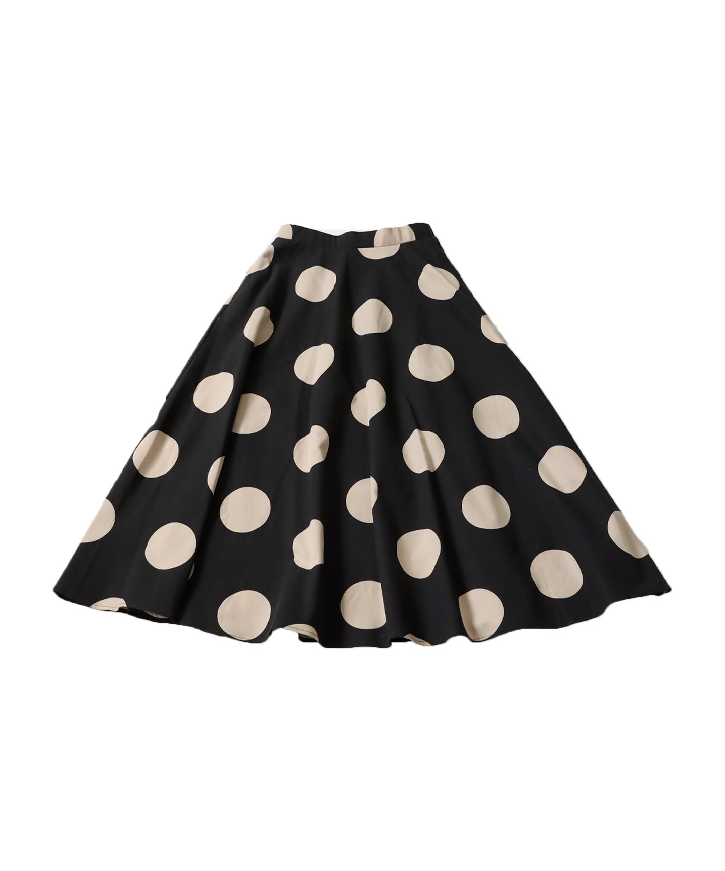 Polka Dots Flare Skirt Ladies