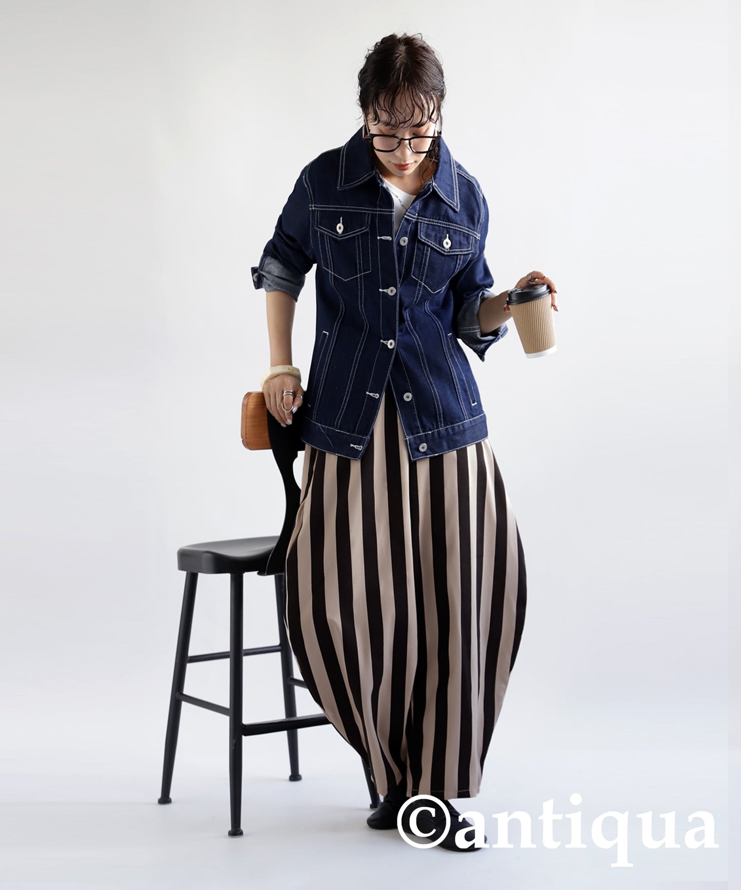 Ladies Circus Pants vertical stripe