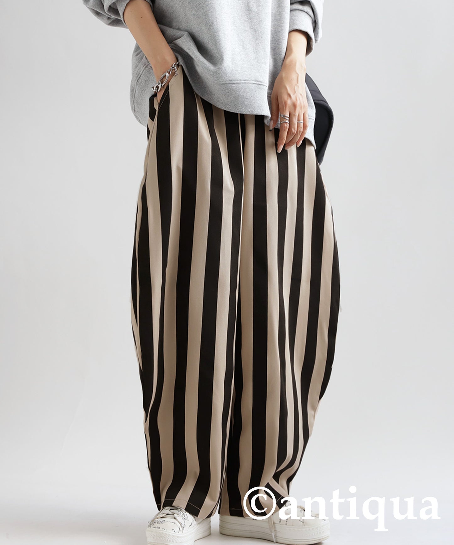 Ladies Circus Pants vertical stripe