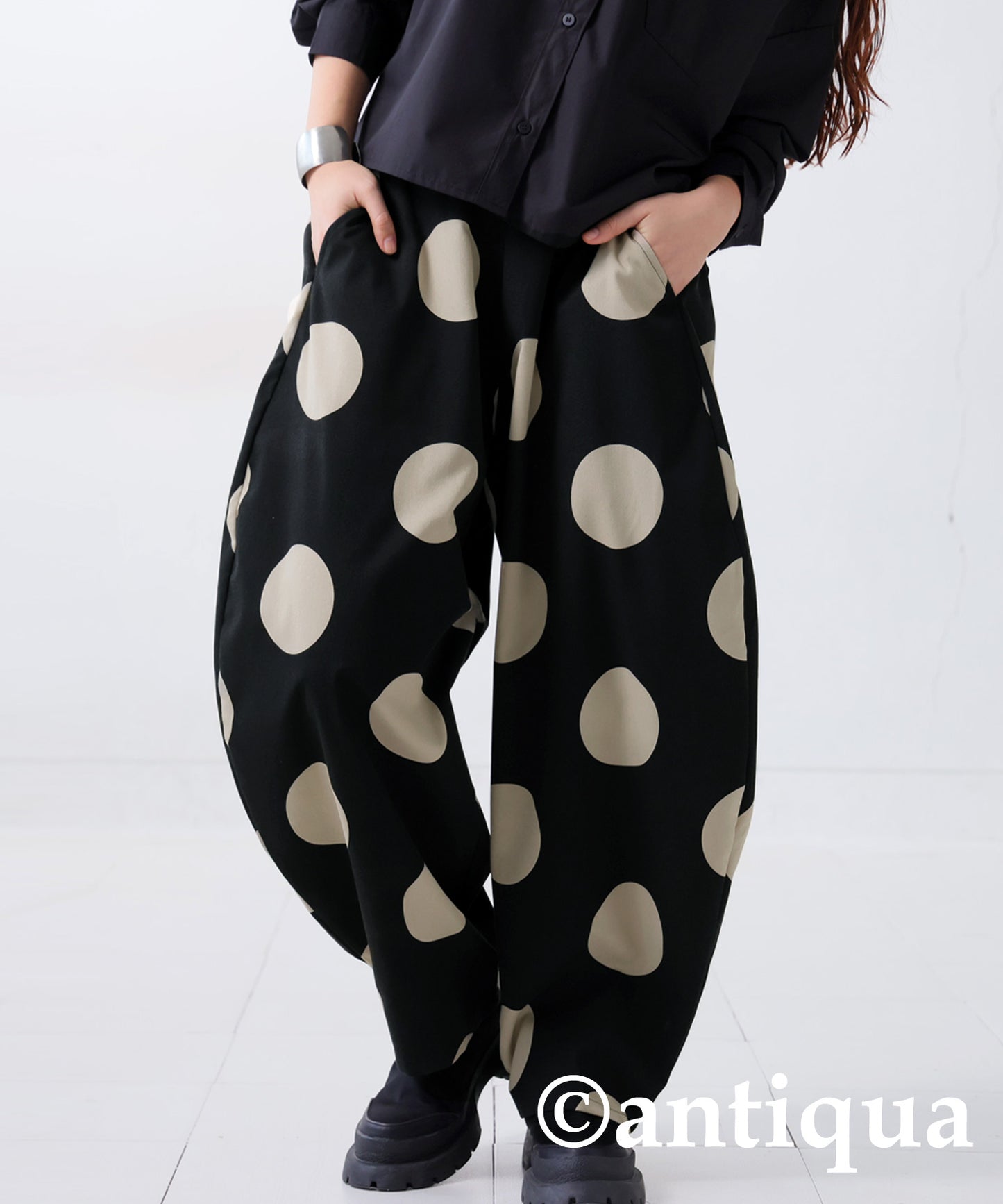 Dot pattern Circus pants Ladies