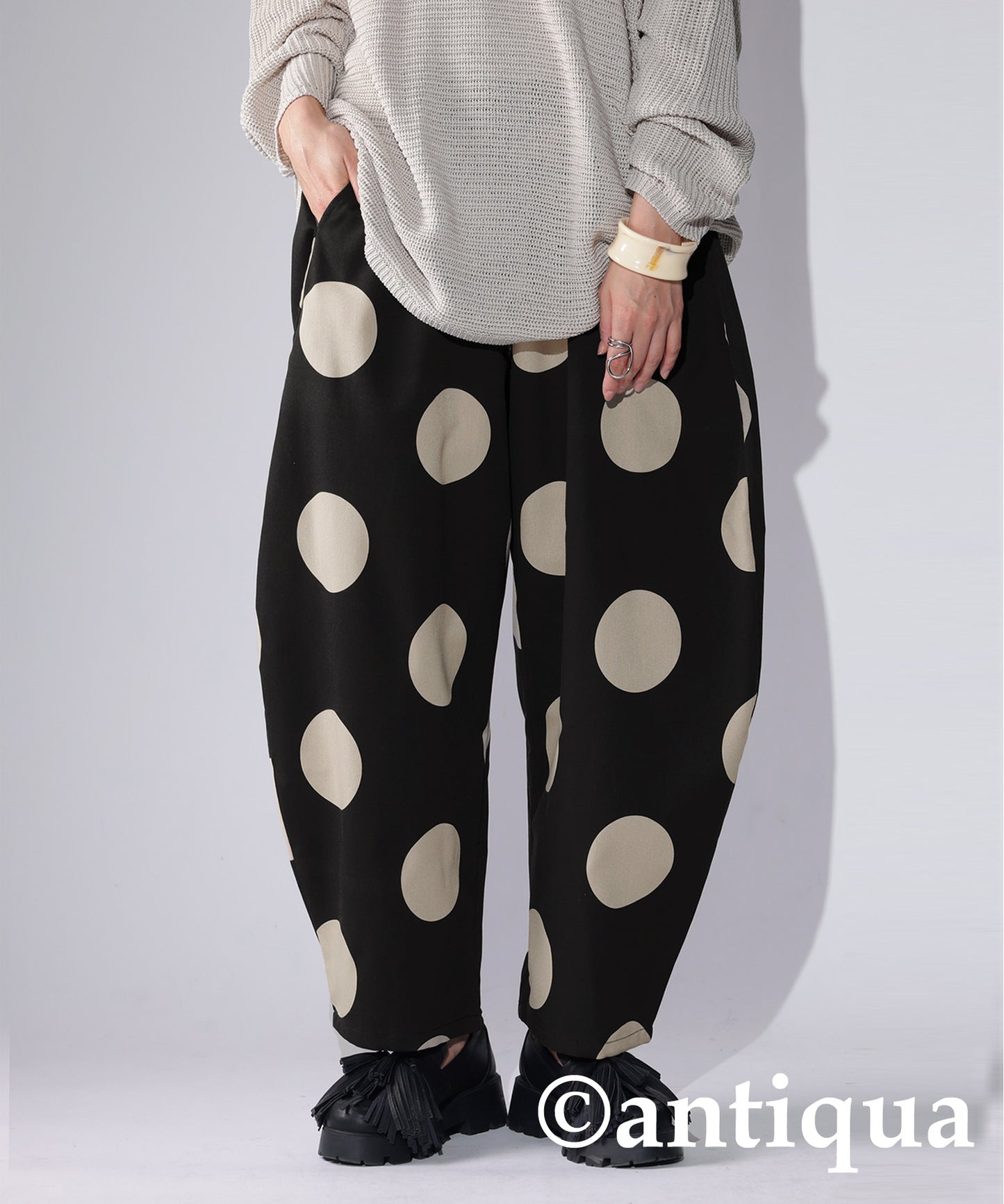 Dot pattern Circus pants Ladies