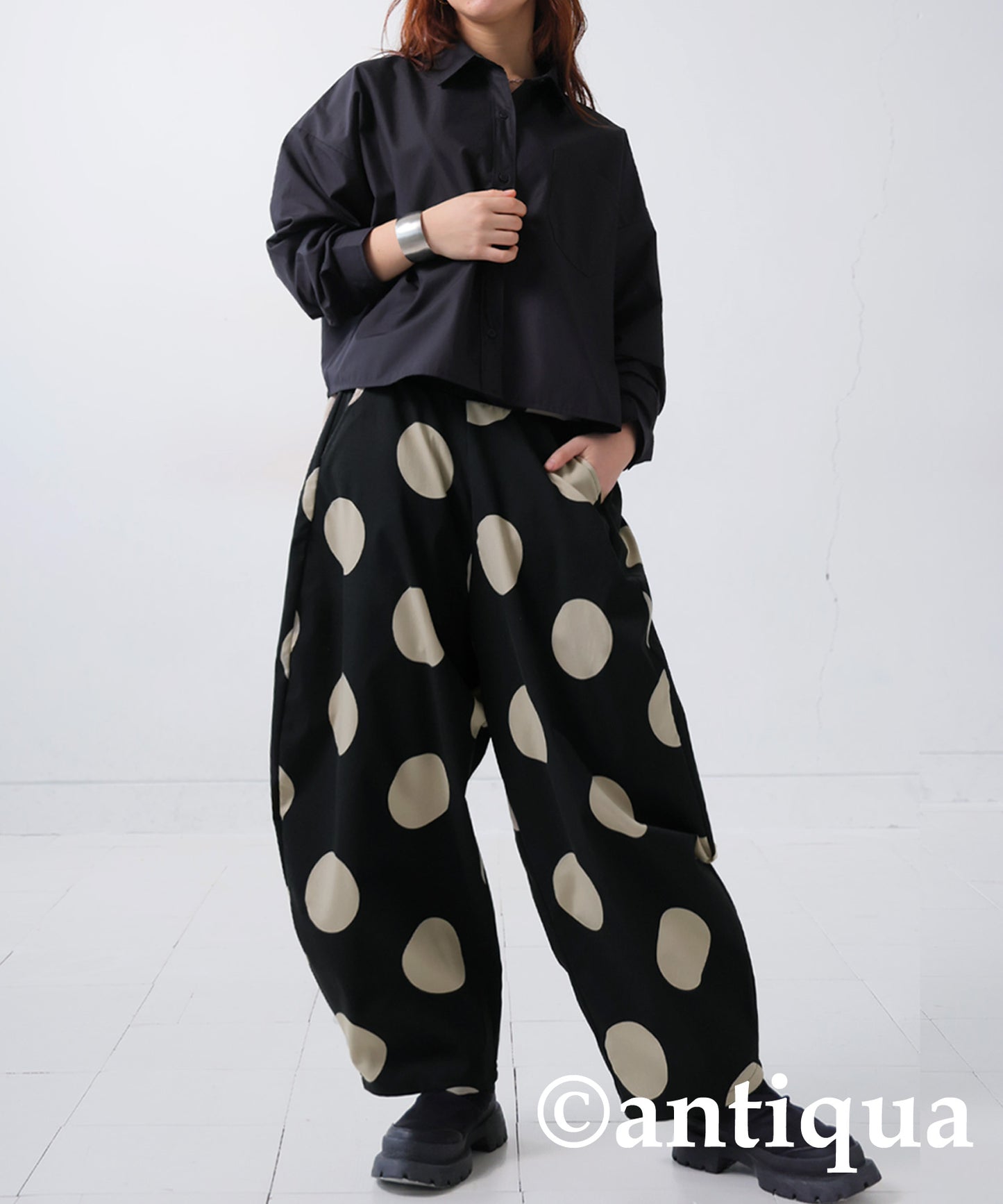 Dot pattern Circus pants Ladies