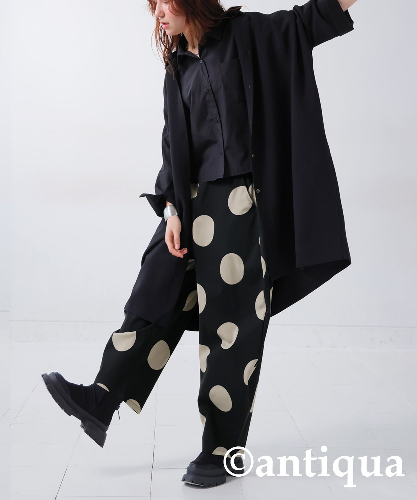 Dot pattern Circus pants Ladies