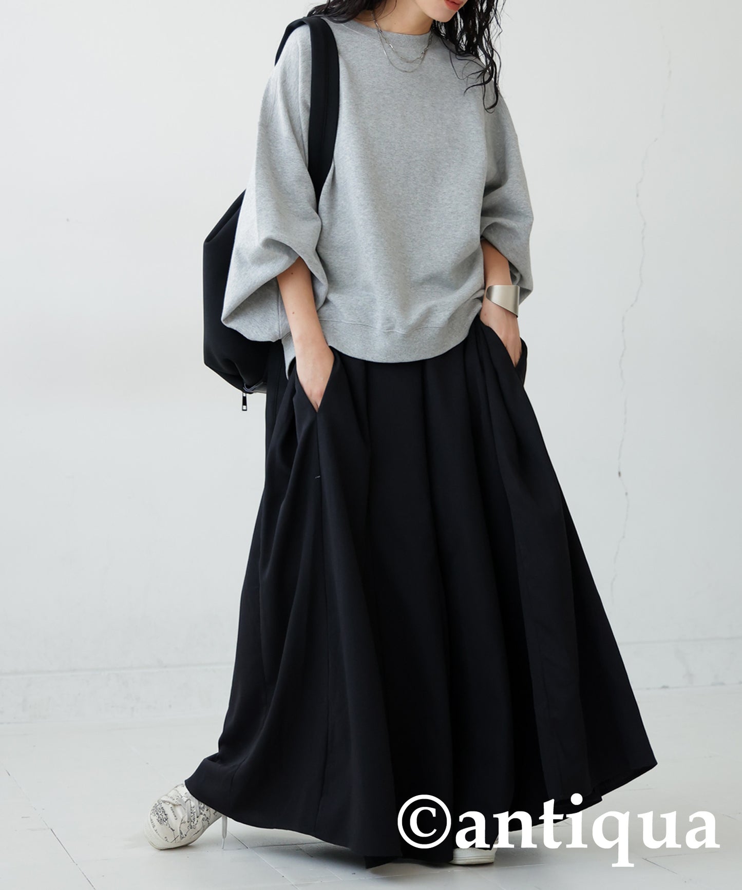 Tucked Flare Skirt Ladies