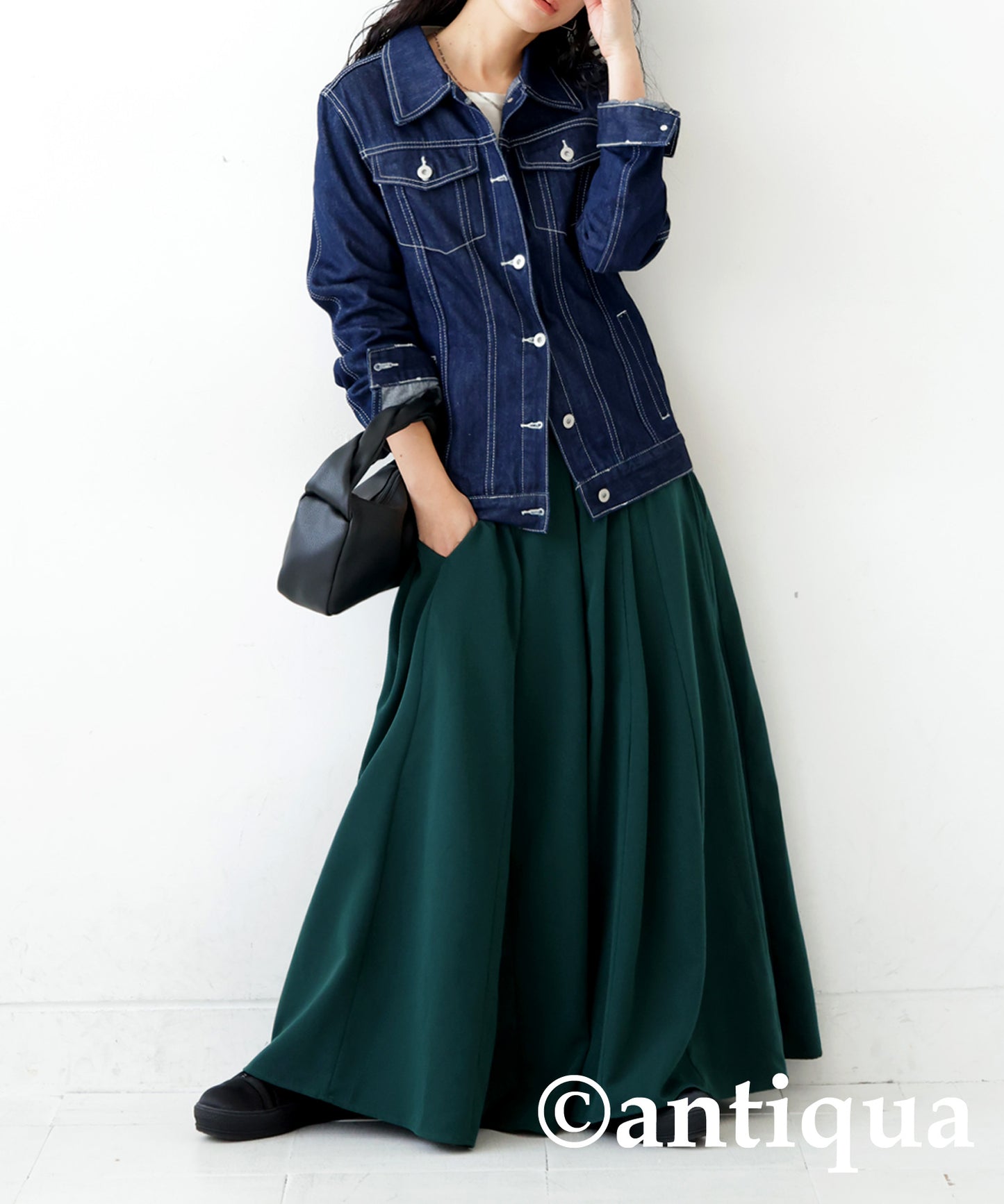 Tucked Flare Skirt Ladies